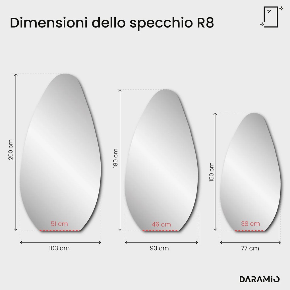 Specchio allungato – Pure Collection R8