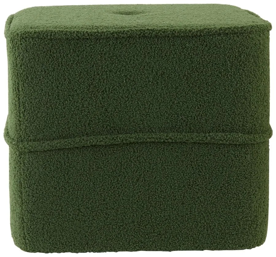 Pouf verde oliva 40x40 cm Kiki - Light &amp; Living