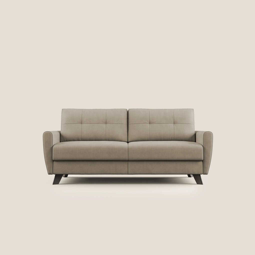 Callisto Divano letto matrimoniale in tessuto morbido impermeabile T02 beige