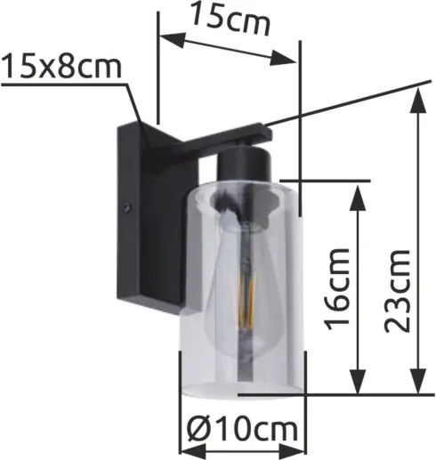 Globo 15465W - Applique HADERA 1xE27/60W/230V