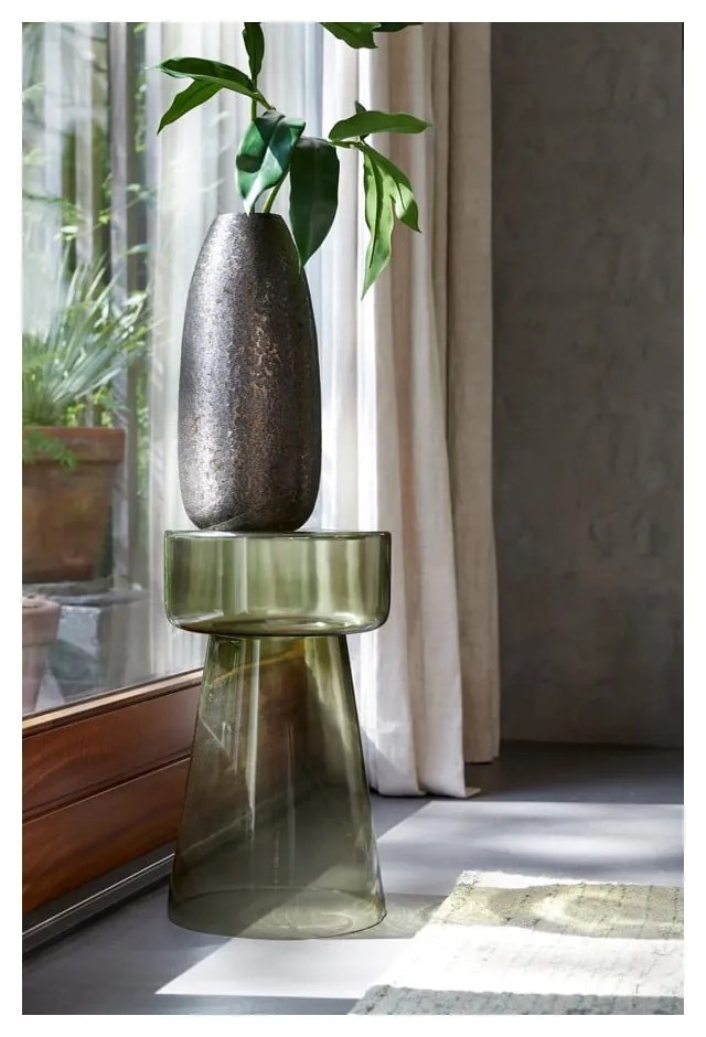 Tavolino rotondo in vetro ø 30 cm Dakwa – Light &amp; Living