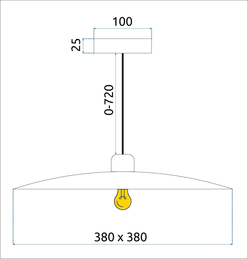 Lampada APP1289-1CP Black