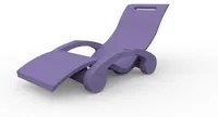 Sdraio Chaise Longe Lettino Galleggiante Da Esterno Prendisole In Polietilene Colore Viola Cv-S130/4005