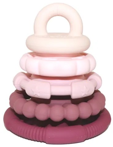 Piramide impilabile con massaggiagengive, rosa