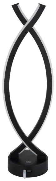 Globo 58457S - Lampada da tavolo LED dimmerabile HELA LED/1W/3,7V nera