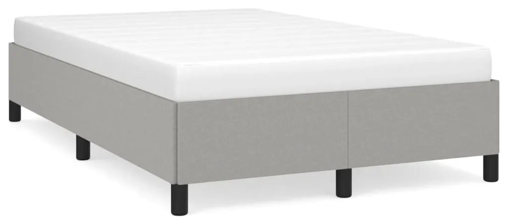 Giroletto Senza Materasso Grigio Chiaro 120x190 Cm İn Tessuto /