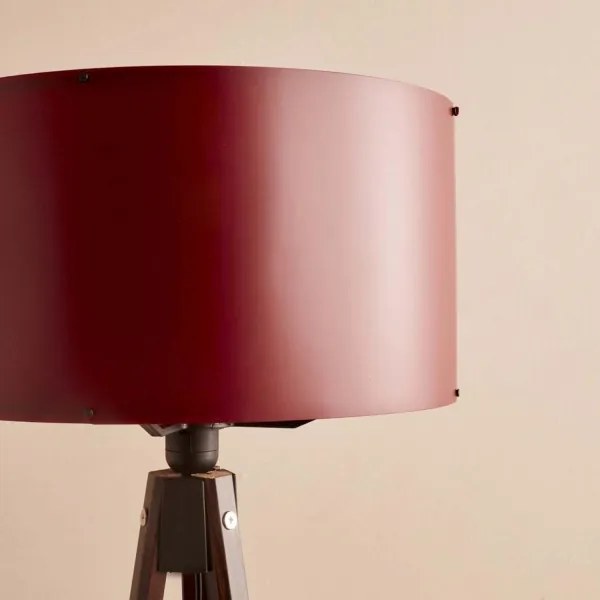 Lampada da terra AYD 1xE27/40W/230V marrone/rosso