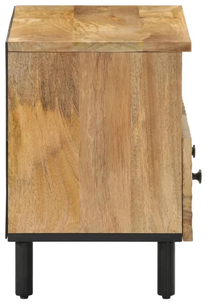 Mobile porta tv 70x33x46 cm in legno massello di mango