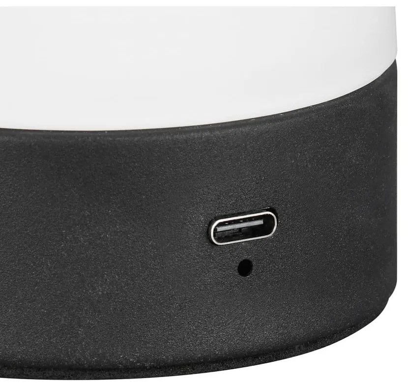 Lampada da tavolo LED bianco opaco con paralume in vetro (altezza totale 18 cm) Dooley – Trio