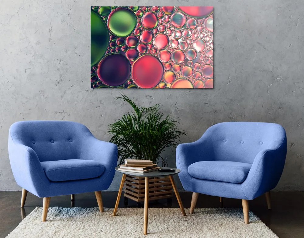 Quadro su tela – Gocce d'olio astratte