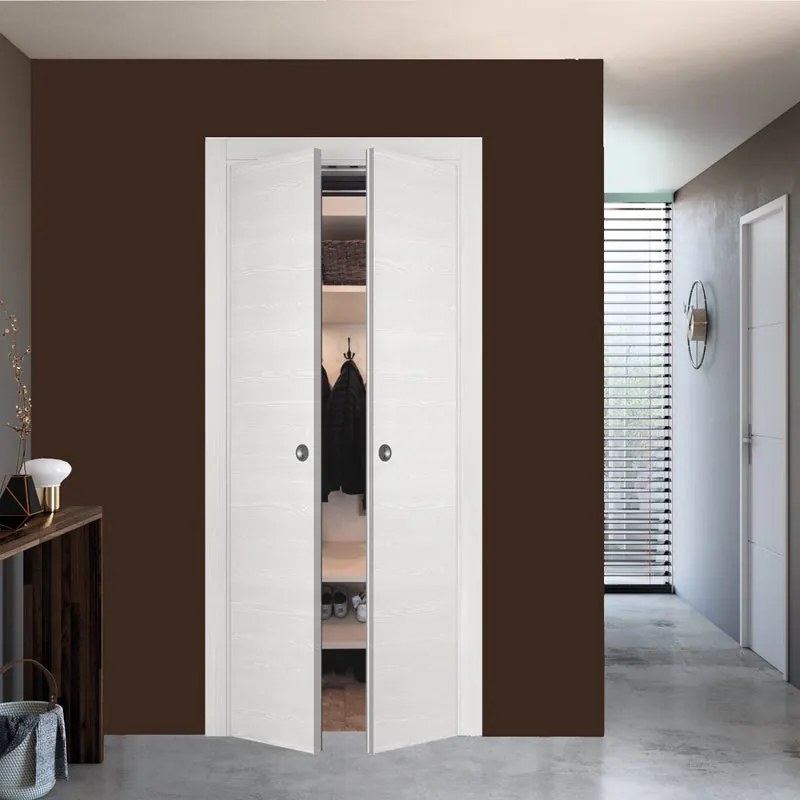 Porta per cabina armadio a battente Honey in legno colore larice, L 90 x H 210 cm, apertura reversibile
