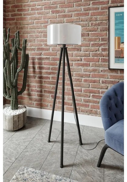 Lampada da terra AYD 1xE27/40W/230V nera/bianca