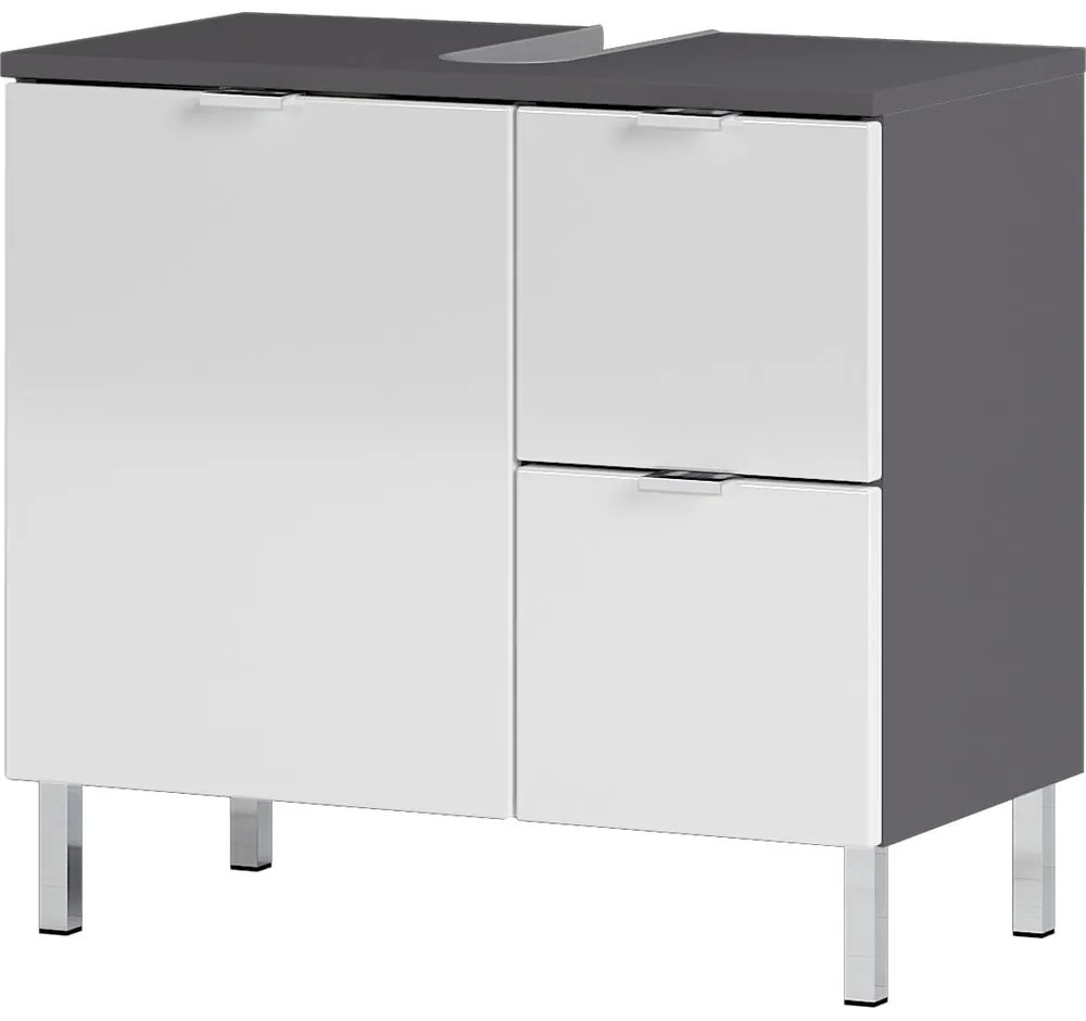 Mobile bianco-grigio sotto il lavabo 60x56 cm Mauresa - Germania