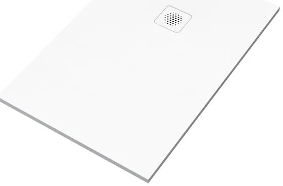 Piatto doccia SENSEA in composito minerale di resina gelificata Remix V3 bianco L 80 x L 120 x H 2.6 cm opaco