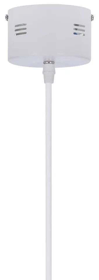 Lampadario LED bianco con paralume in metallo Lund – Candellux Lighting