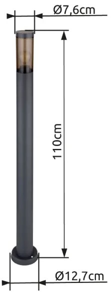 Globo 3159SA - Lampada da esterno BOSTON 1xE27/23W/230V IP44