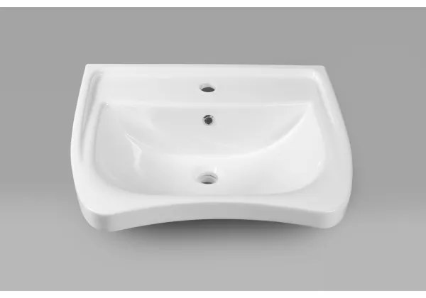 Sapho - Lavabo sospeso accessibile per disabili 60x55 cm ceramica/bianco