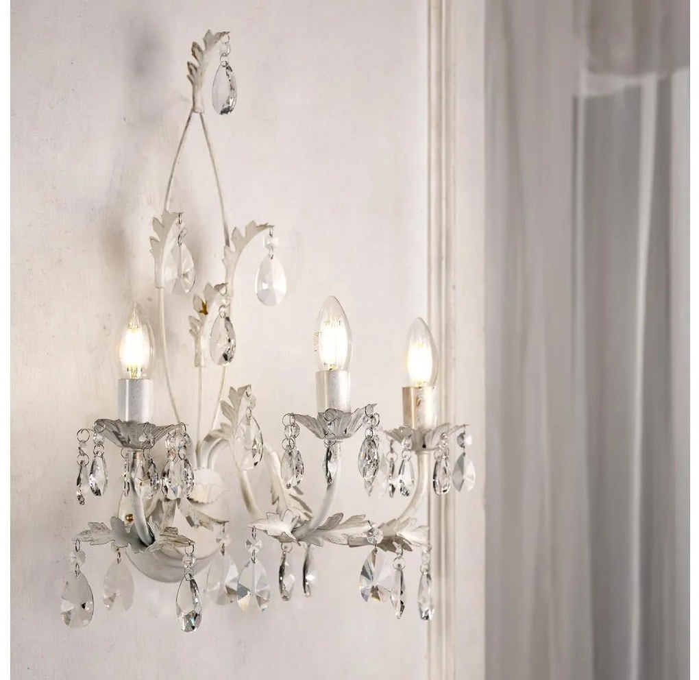 ONLI - Applique TERESA 3xE14/6W/230V bianco