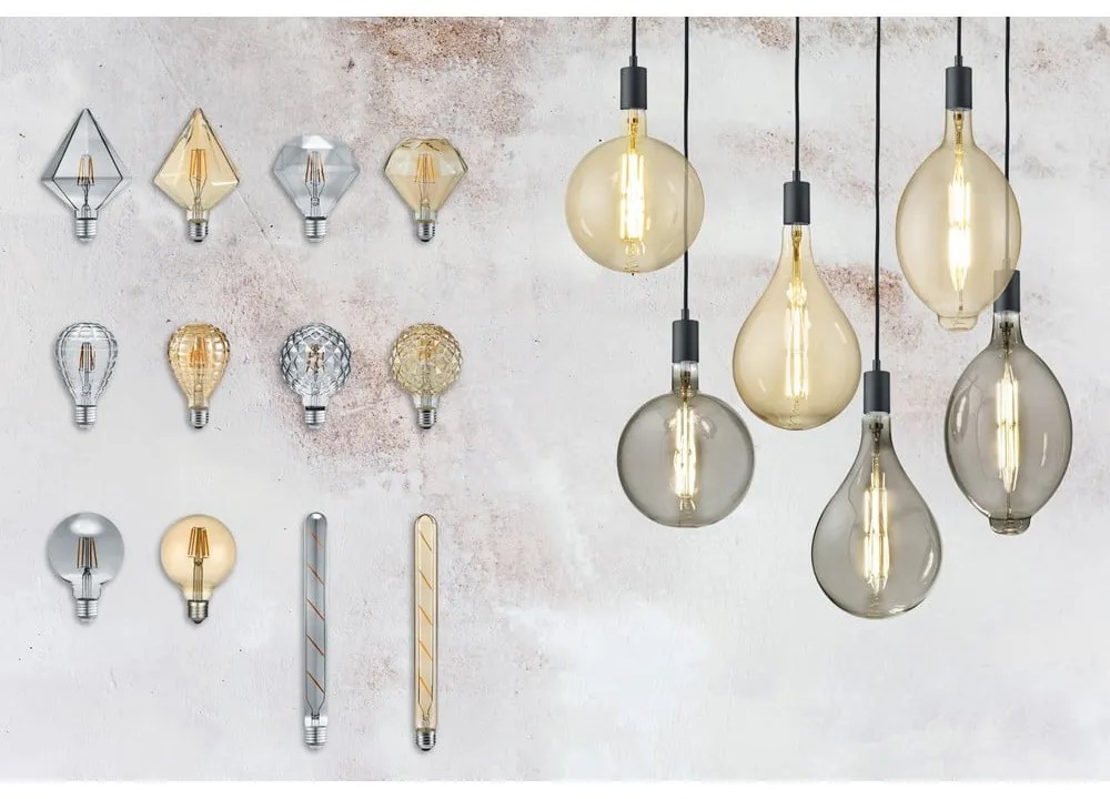 Lampadina LED calda E27, 4 W Diamant - Trio