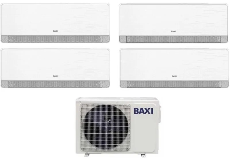 Condizionatore Quadri Split Baxi SIDERA 9+12+12+12 con LSGT100-4M R-32 Wi-Fi Integrato