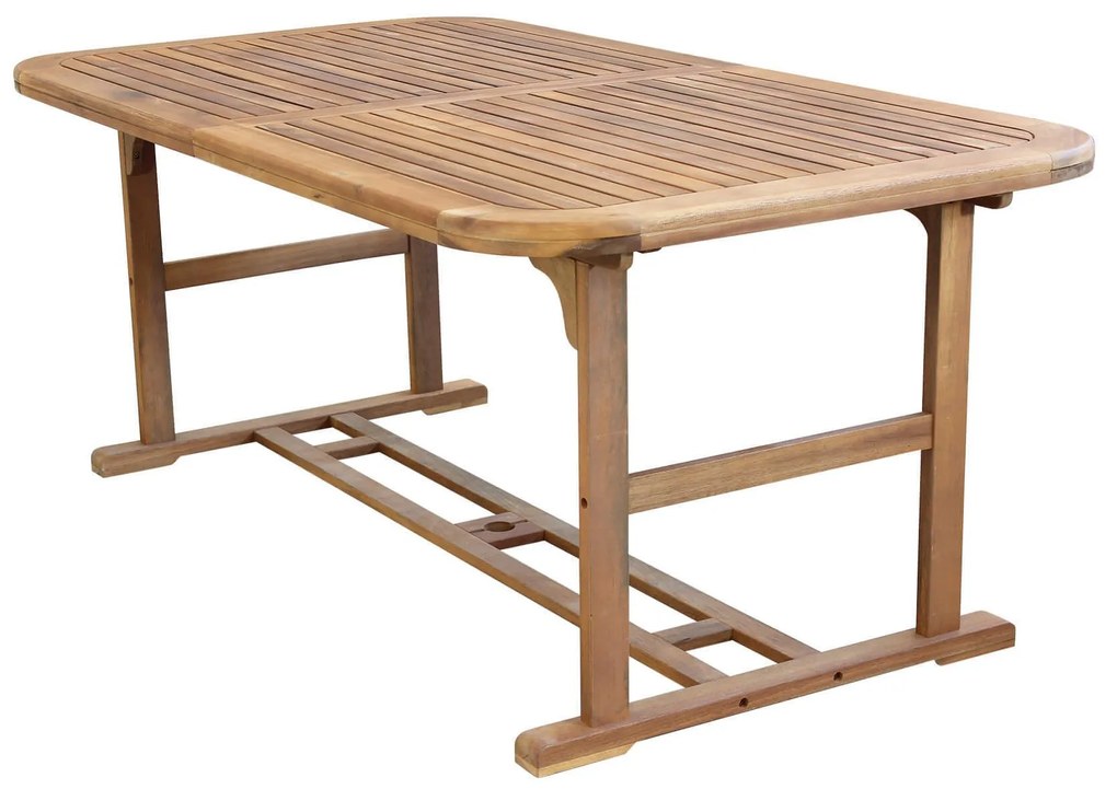 TURRIS - set tavolo in alluminio e teak cm 180/240 x 100 x 74 h con 8 sedie e 2 poltrone Mulier