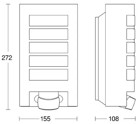 STEINEL 657819 - Lampada da esterno con sensore L12 1xE27/60W/230V