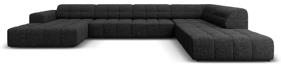 Divano angolare antracite (angolo destro/"U") Chicago - Cosmopolitan Design