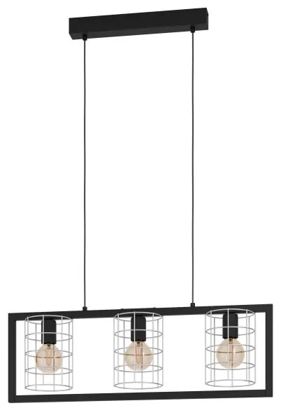 Eglo 43663 - Lampadario su corda JUBILY 3xE27/40W/230V