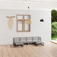 Set Divani da Giardino 6 pz in Legno Massello di Pino 3076066