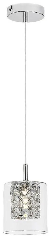 Rabalux 3114 - Lampadario di cristallo su corda DUCHESS 1xG9/40W/230V