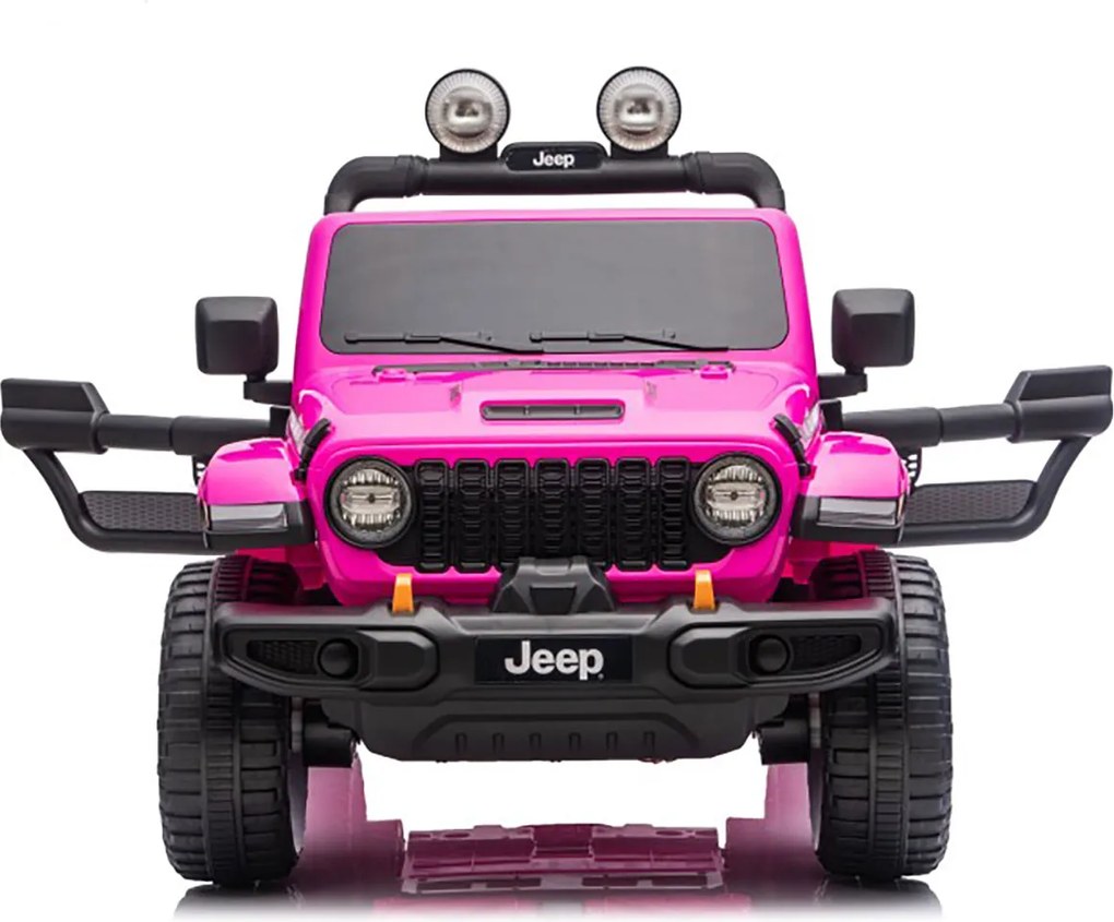Macchina Elettrica per Bambini Jeep Wrangler Rubicon 12V con Telecomando Rosa...
