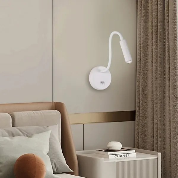 Brilagi - Lampada da parete flessibile a LED dimmerabile MAYA 1xG9/4W/230V bianco