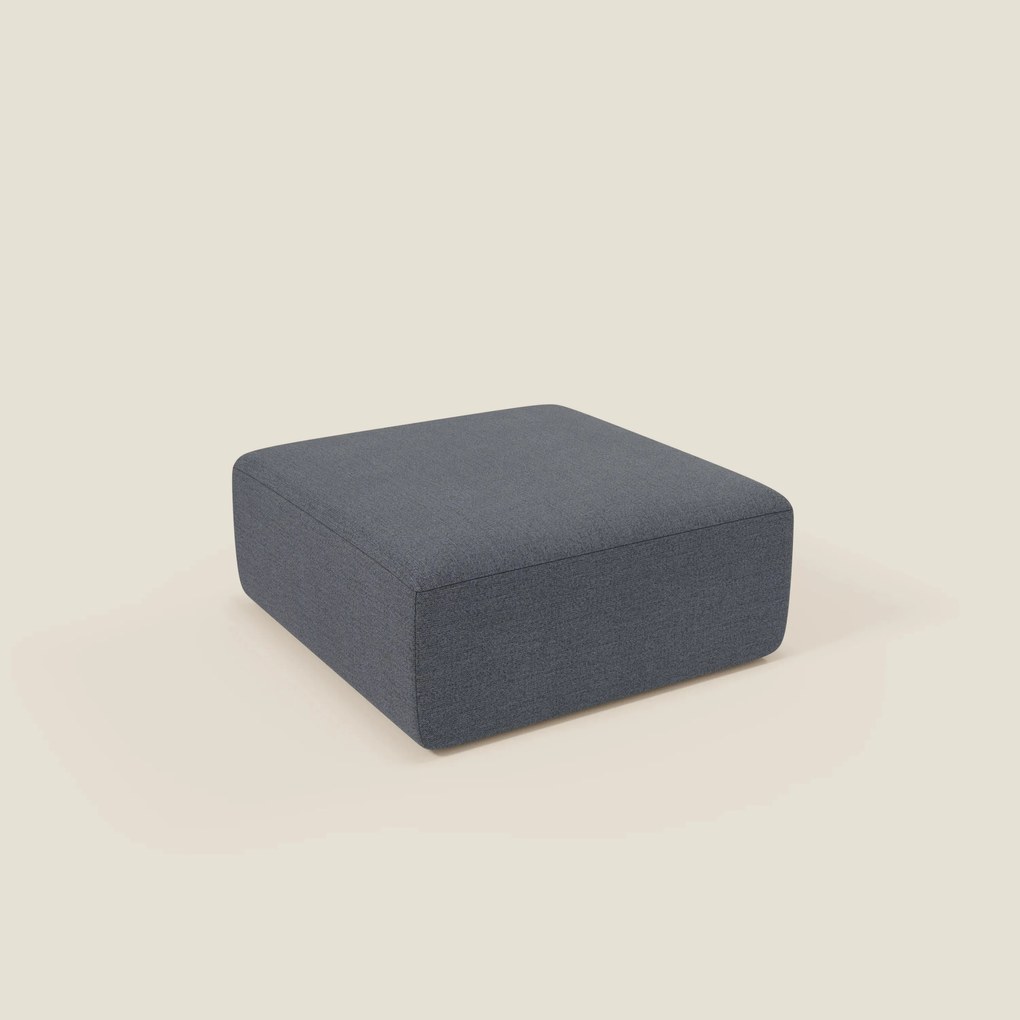 BonBon pouf divano modulare in 2 dimensioni in tessuto smacchiabile T23 blu grafite