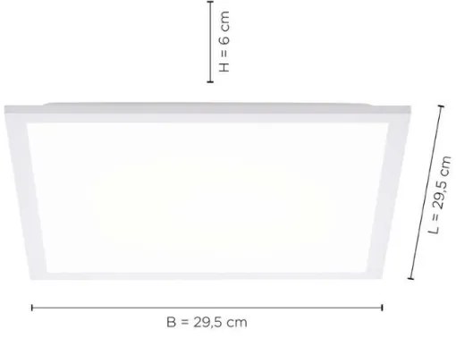 Leuchten Direkt 12200-16 - Plafoniera LED FLAT LED/17W/230V