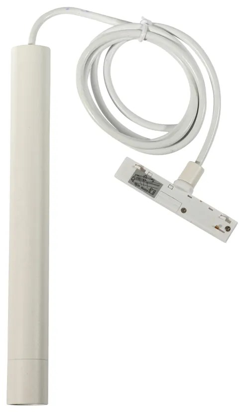 Lampada a sospensione moderna bianca per sistema binario monofase - Slimline Keno
