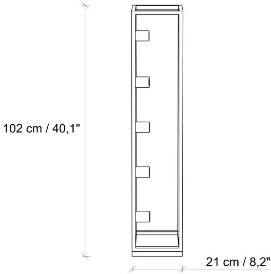 Lampada da terra KAFES 5xE27/40W/230V dorata
