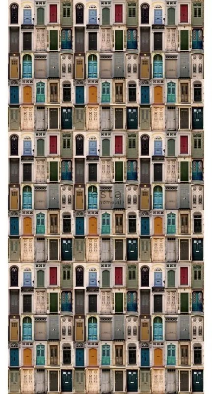 Carta da parati Porte verde, 46.5 cm x 8.37 m