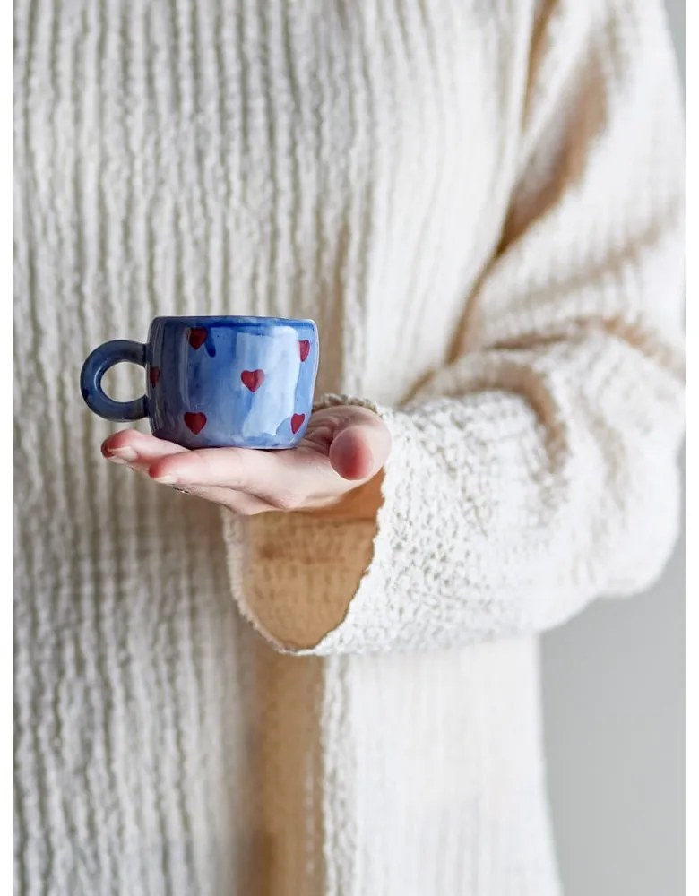 Tazza per bambini blu in ceramica 115 ml Nini – Bloomingville Mini