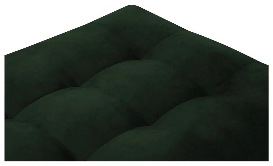 Poggiapiedi in velluto verde Santo - Milo Casa