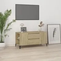 Mobile Porta TV Rovere Sonoma 102x44,5x50 cm Legno Multistrato cod 11423