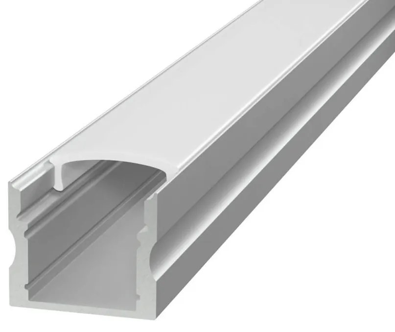 Profilo Alto 1m e 2m per striscia LED Alluminio Quadrato Variante Lunghezza Profilo 2 metro