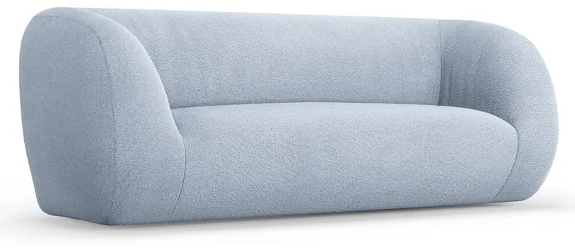 Divano bouclé azzurro 210 cm Essen - Cosmopolitan Design
