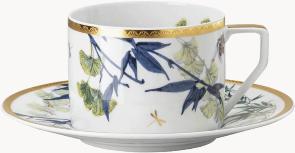 Tazza e piattino in porcellana Heritage Turandot