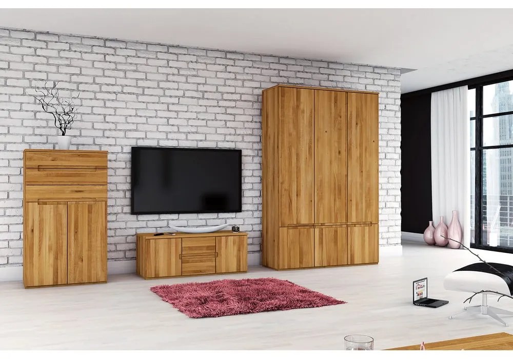 Armadio in rovere 135x206 cm Vento 3 - The Beds