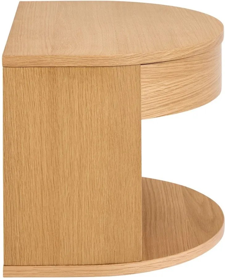 Comodino colore naturale chiaro con effetto rovere Paron – Actona