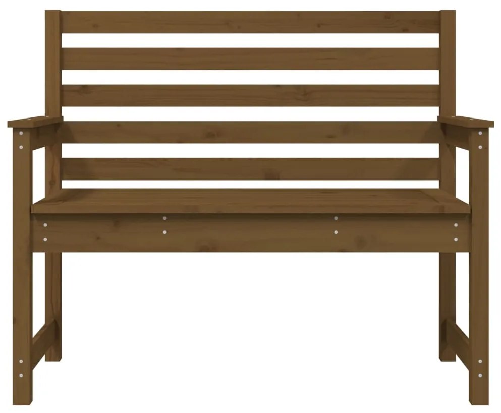 Panca da giardino miele 109x48x91,5 cm legno massello di pino