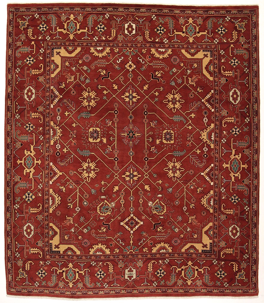 Heriz Tappeto persiano 270x300 (Iran) Annodato A Mano