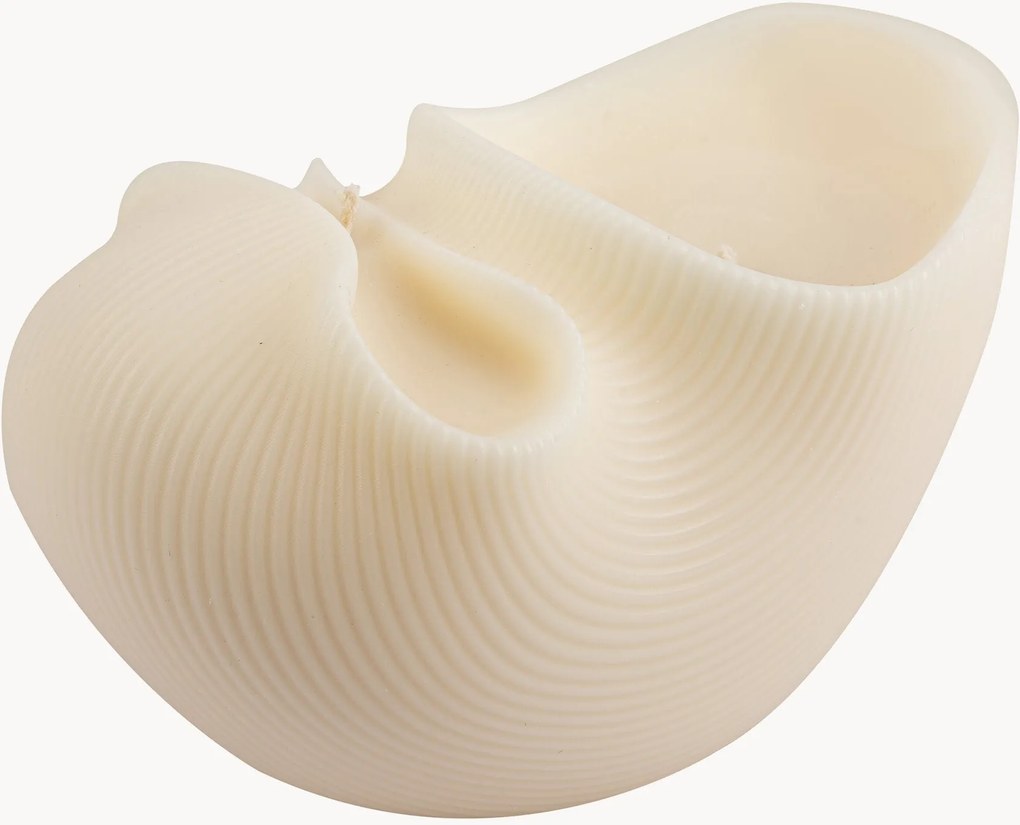 Portacandele fatto a mano Shell, alt. 16 cm