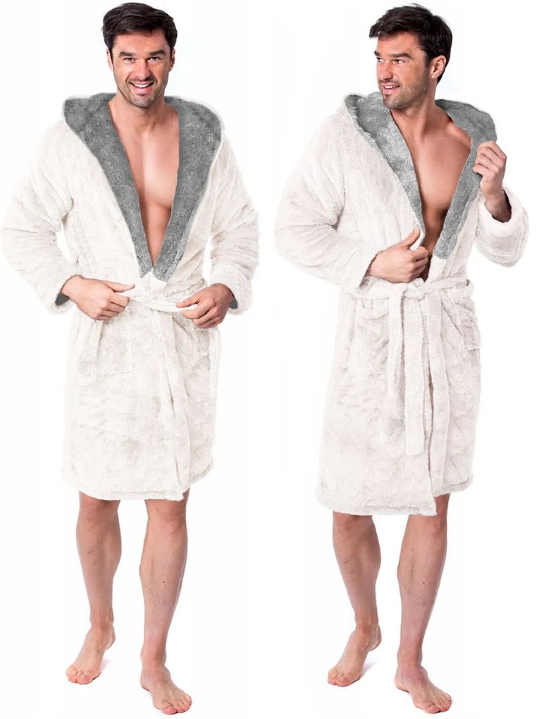 Accappatoio Jordan Ecru Grey men L