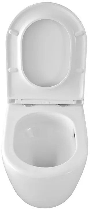 Wc filomuro Rimless con scarico a vortice e copriwc soft-close Tao